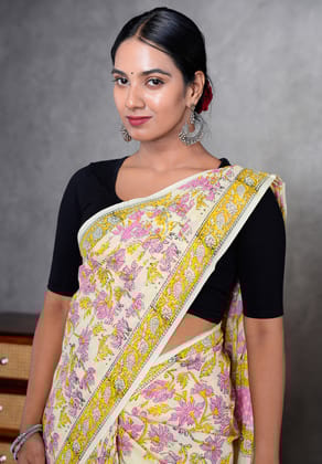 Jaipur Hand Block Print Saree