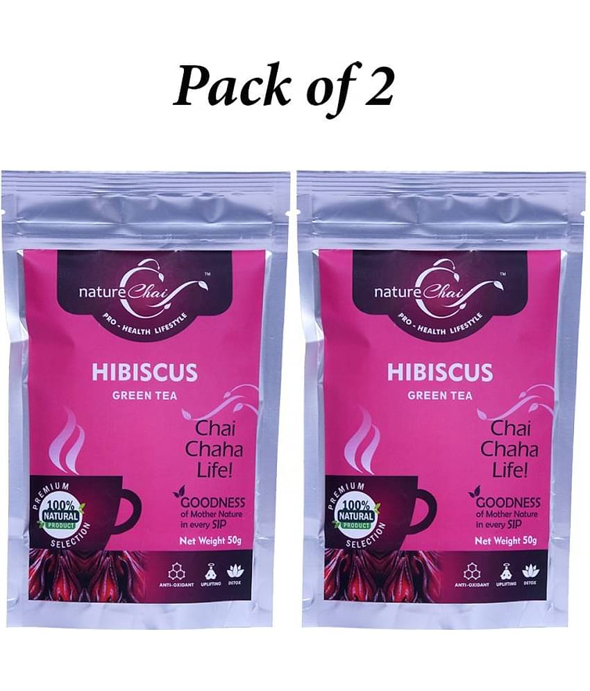 nature Chai Hibiscus Tea Loose Leaf 50 gm Pack of 2
