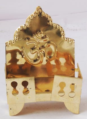 Brass Singhasan Sheet For God Idol   - 4.4*3*5.5 inch (Z107 B)