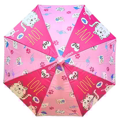 Premium Quality Printed Umbrella For Kids (Kitty)