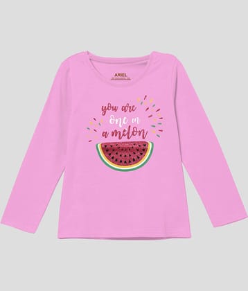 Ariel Pack of 1 Girls Cotton Top ( Pink )