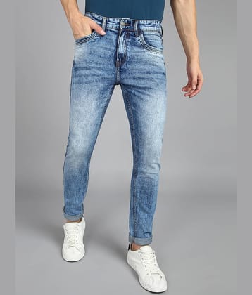 Urbano Fashion Slim Fit Cuffed Hem Men's Jeans - Blue ( Pack of 1 )