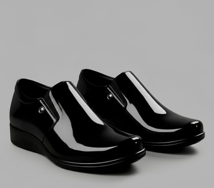 WUGO::Latest Graceful Black Moccasin Formal Shoes for Men & Boys | Premium Office Wear Slip-On Shoes | Comfortable, Durable & Stylish Design for Daily Business Use