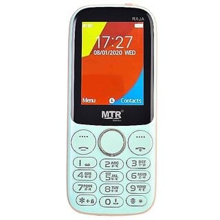 MTR Raja(Dual Sim, 2.4 Inch Display, 3000 mAh Battery, Light Blue)