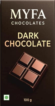 Myfa Chocolates Premium Dark Chocolate Bar | Handcrafted, Sweet and Bitter Flavour
