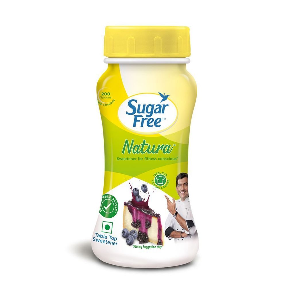 Sugar Free Natura, 100g Jar | Equivalent to Sweetness from 1Kg Sugar |100% Safe| Scientifically Proven & Tested|Sweet like Sugar but with zero calories|