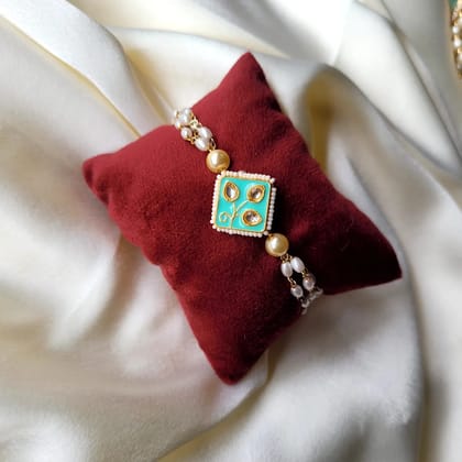 Turquoise Enamel Bracelet