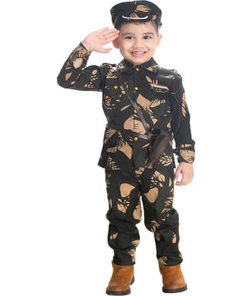 s muktar garments - Green Cotton Blend Boys Professional Costume ( Pack of 1 )
