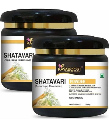 KAYABOOST Shatavari Powder | Peeli Churna | Indian Asparagus, Pack of 2 (400 g)