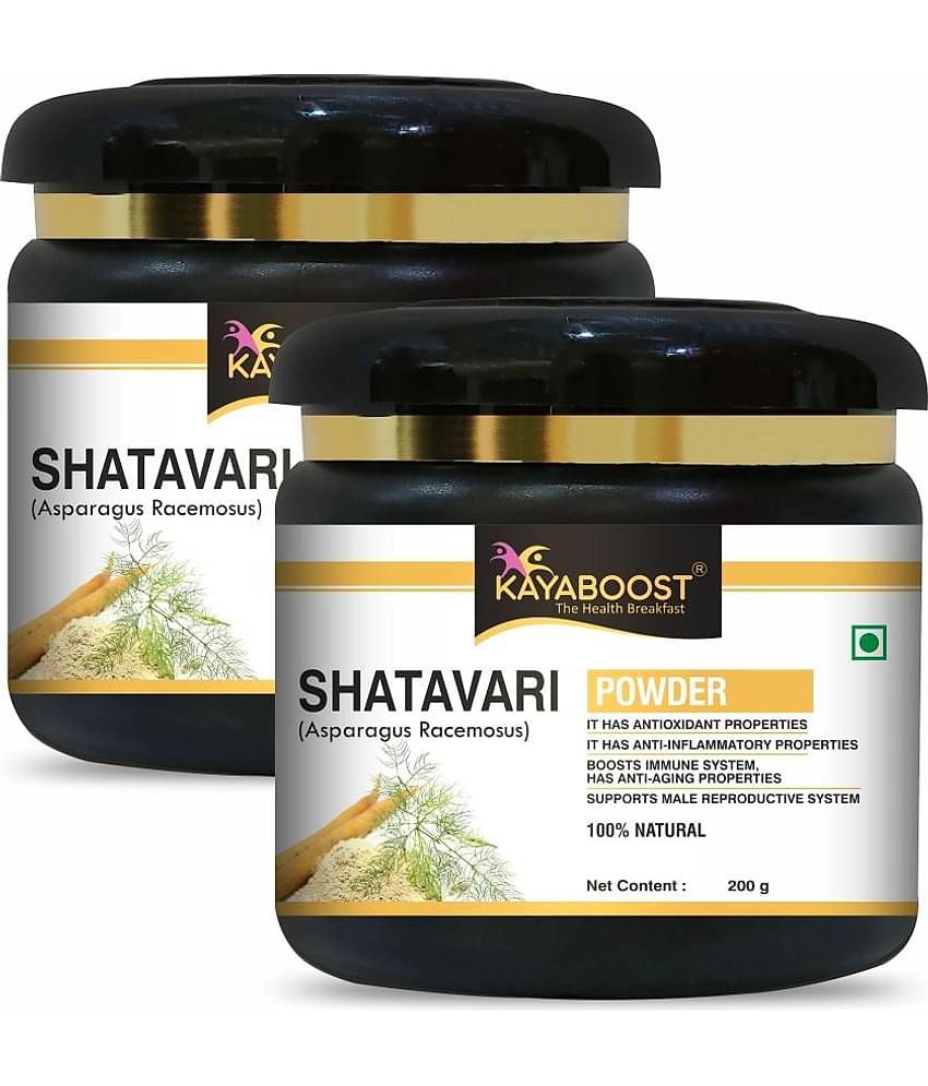 KAYABOOST Shatavari Powder | Peeli Churna | Indian Asparagus, Pack of 2 (400 g)