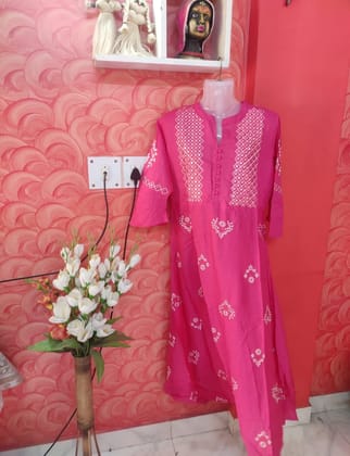 Cotton designer long dress