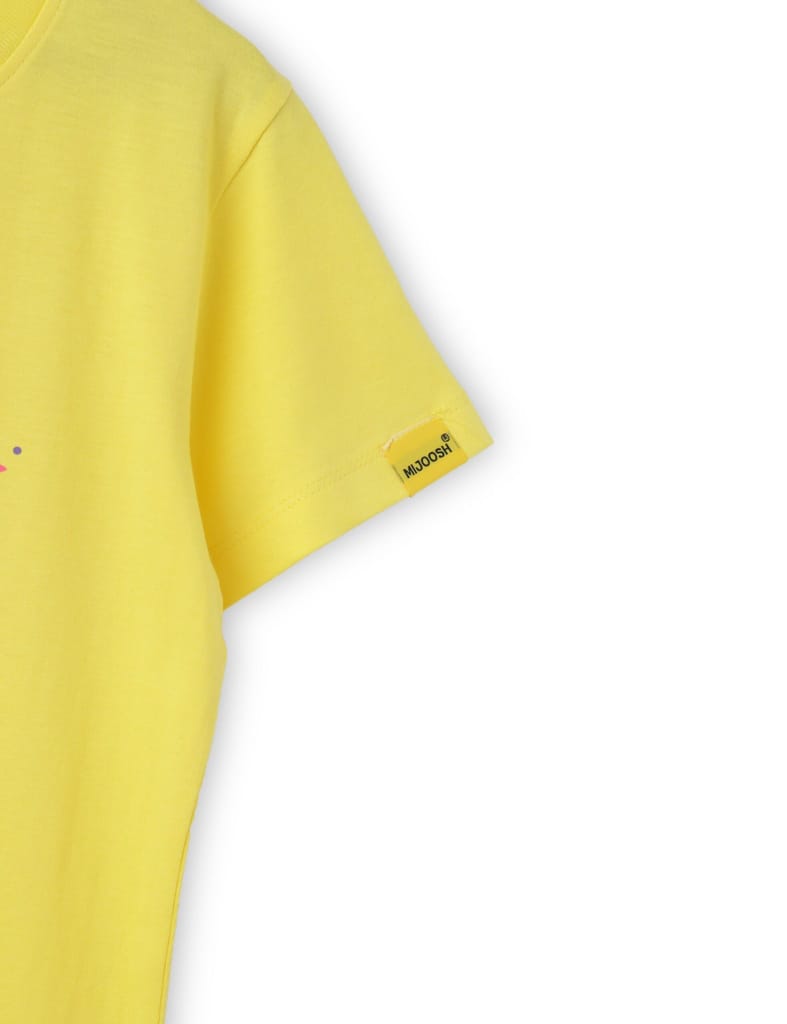 Premium Kids Girls T shirt Cotton Blazing Yellow Beauty Queen 2025 at ShopCircuit | ONDC