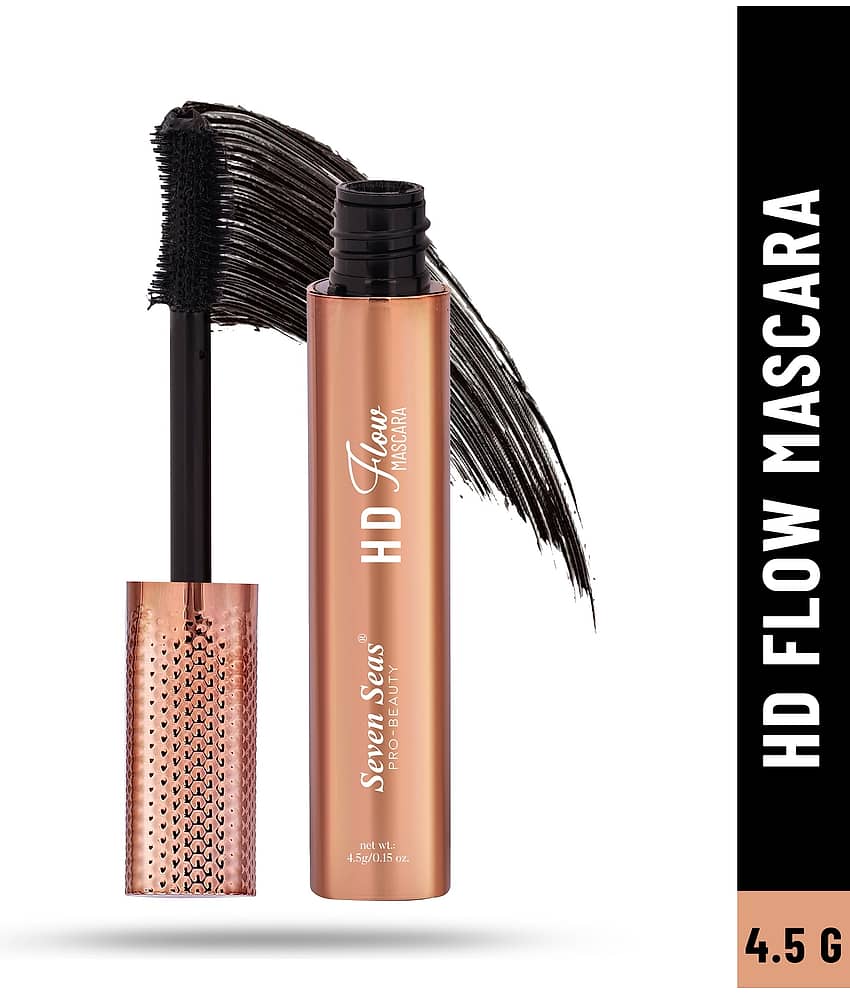 Seven Seas Intense Black Water & Smudge Proof HD Flow Mascara (Black,4.5g)