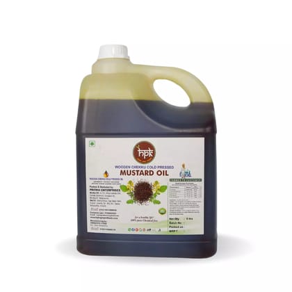 HPK Agro and Foods Cold Pressed Mustard Oil 5L – Strong Aroma and Natural Pungency