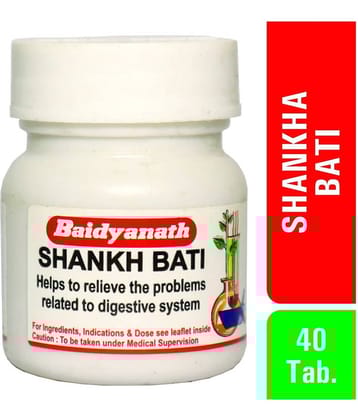 Baidyanath Shank Bati 40 Tablet (Pack of 3)