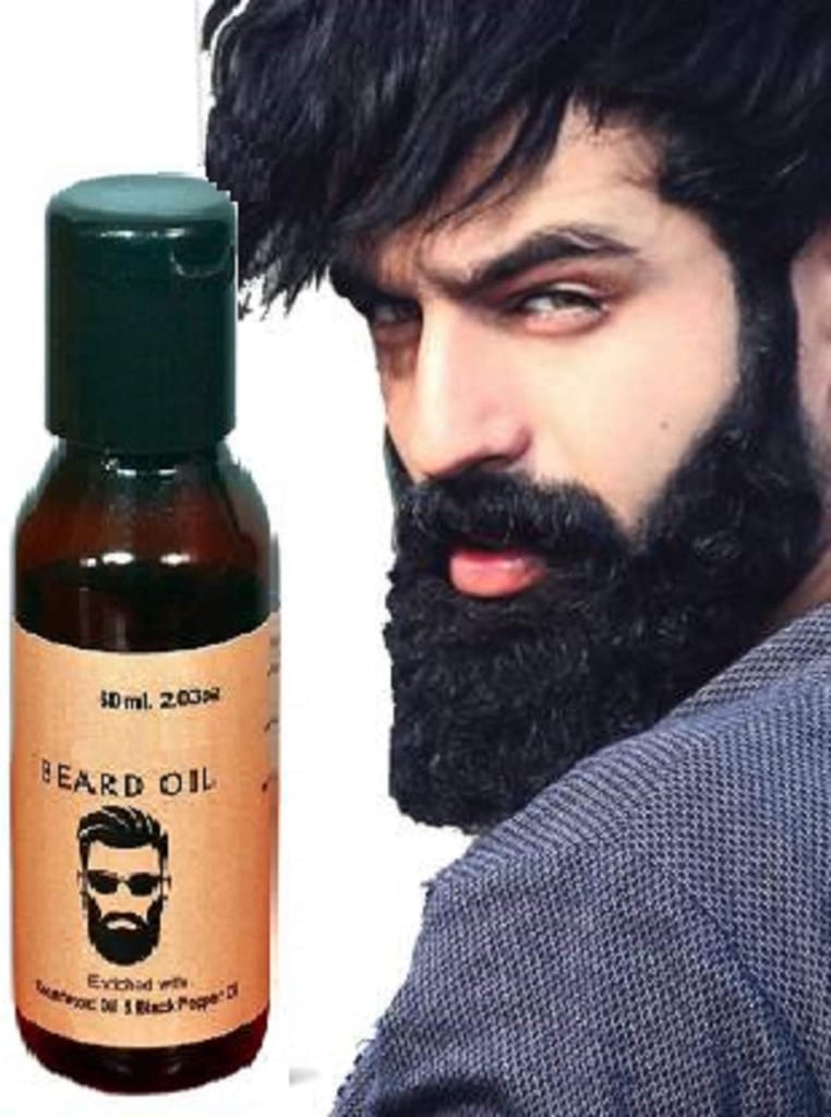Elecsera Advanced Beard Growth Oil for Men - (Almond & Thyme) for Beard Growth Hair Oil (60 ml) - Beard Care and Tools | Buy online on ZillyBuy