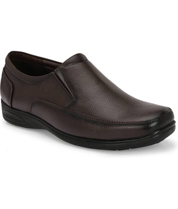 Leeport Coffee Men's Slip On Formal Shoes