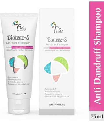 Fixderma Bioteez-S Anti Dandruff Shampoo , Paraben Free Shampoo 75 ml, (Pack of 1)