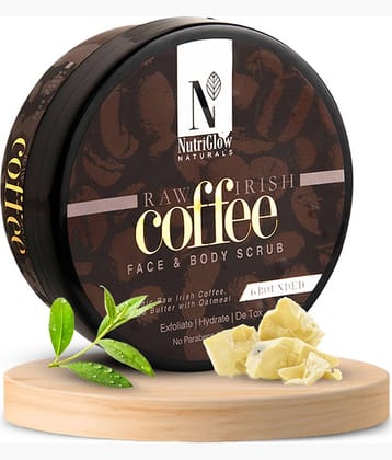 Nutriglow Raw Iris Coffee Face & Body Scrub For All Skin Type, 200gm