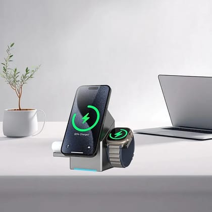 3 In 1 Wireless Magnate Charger | Tower Wireless Charger | MagSafe Wireless Charger
