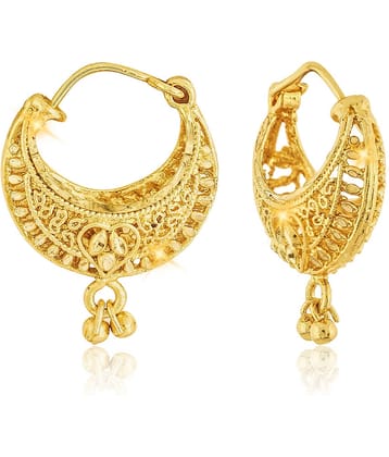 Vighnaharta - Golden Chandelier Earrings ( Pack of 1 )