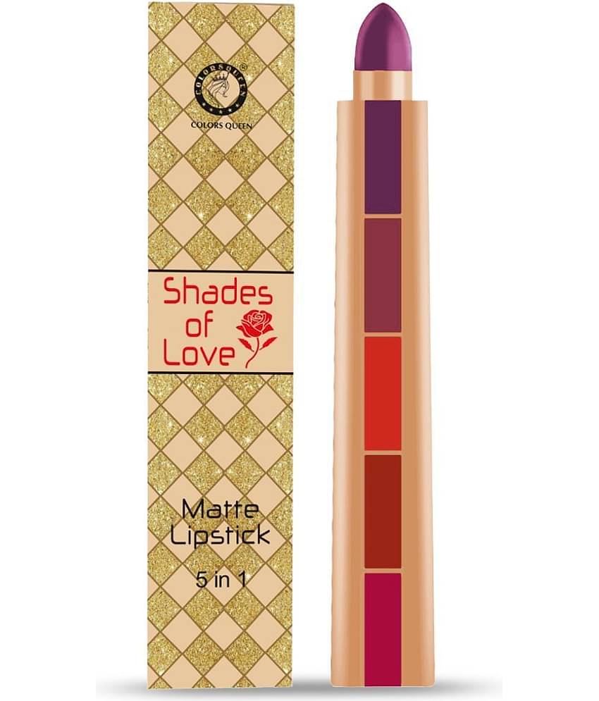 Colors Queen Shade of Love 5 in 1 Matte Lipstick 6g - Pack of 1