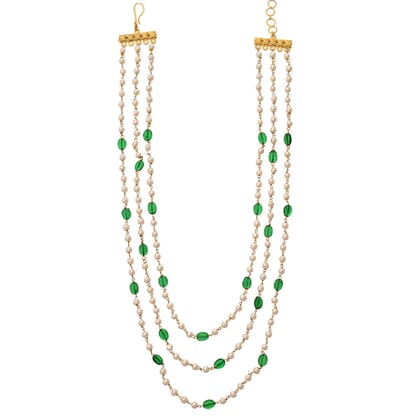 Triple Layered Pearl Necklace - MS343EA