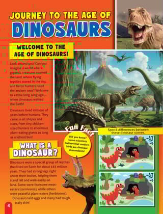 Junior Genius: Dino Discovery – A Fun-Filled Learning Book for Kids Age 7+ | Explore the World of Dinosaurs with Facts, Games, Puzzles