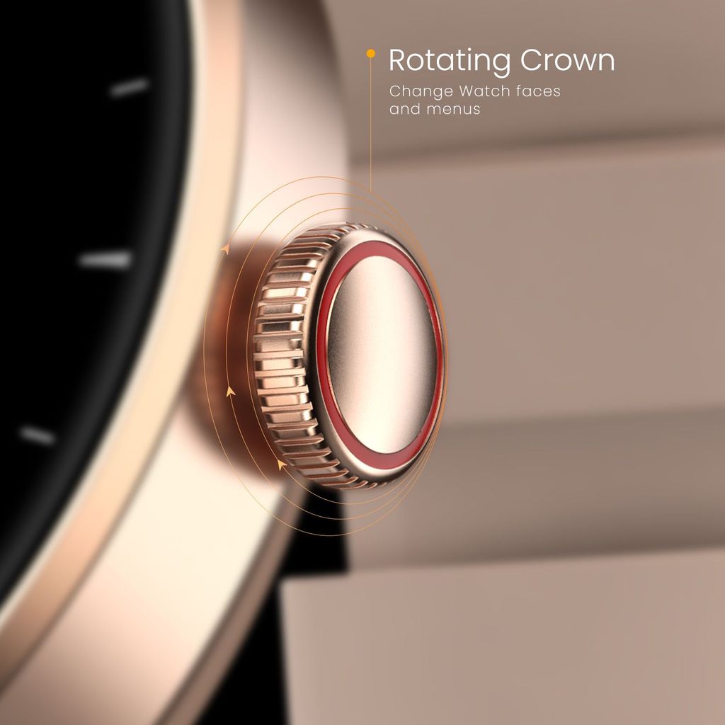 CELLECOR E2 Hype 1.50" (38.1mm) HD IPS Display Smart Watch, 500 Nits, 60Hz Refresh Rate, Bluetooth Calling, AI generated Watch Faces, 100+ Sports Modes, Health Suite, Voice Assistance (Gold Pink )