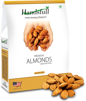 Handsfull Premium California Almonds (Badam), 200g