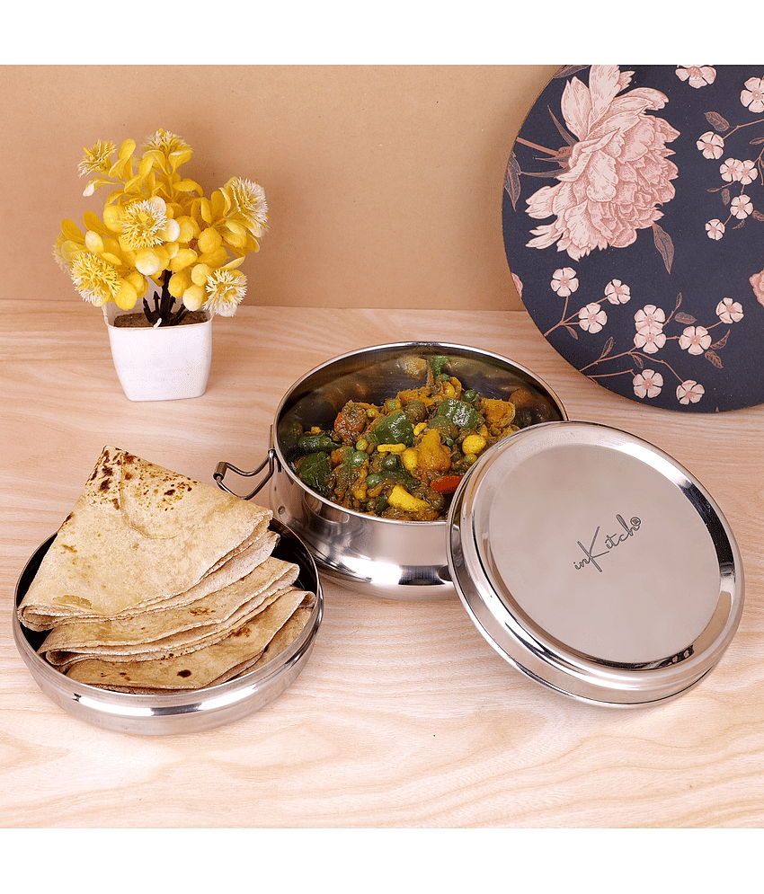 inKitch Tiffin Box Stainless Steel Lunch Box 1 - Container ( Pack of 1 )