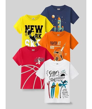 Kuchipoo Pack of 2 Boys Cotton Blend T-Shirt ( Multicolor6 )