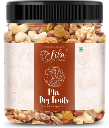 LILA DRY FRUITS Premium Dry Fruits Mix250g Jar Cashew, Almond, Walnut, Raisins & Figs