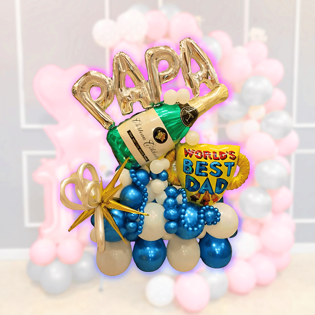 World's Best Dad Balloon Bouquet - Party and Festive Needs | Buy online on ZillyBuy