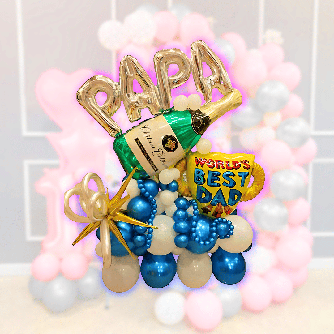 World's Best Dad Balloon Bouquet