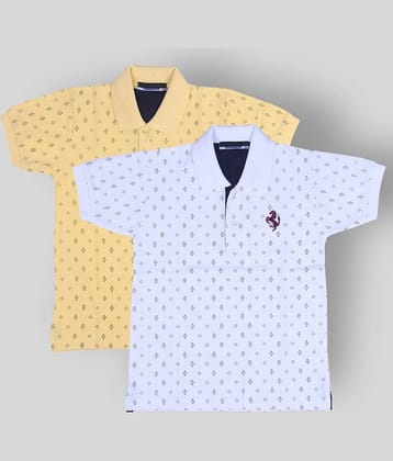 NEUVIN Pack of 1 Boys Cotton Polo T-Shirt ( Multi Color )