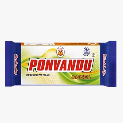 Ponvandu Accel Detergent Cake, 290 g Pouch
