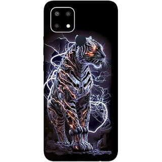 Yug Emporium Oppo A35 Mobile  Skin Sticker ( 3D Black Lion Theme Skin ) (Mobile Back Cover, Black)