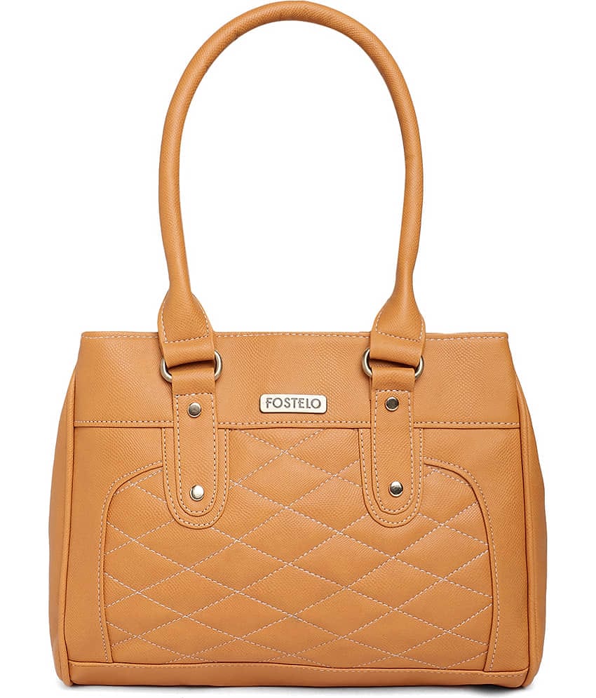 Fostelo Yellow PU Shoulder Bag