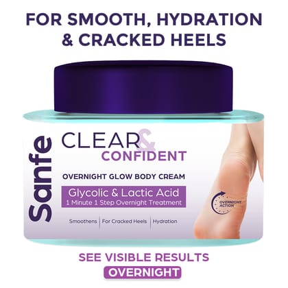 Clear & Confident Overnight Glow Body Cream for Dry & Cracked Feet Clear & Confident Overnight Glow Body Cream for Dry & Cracked Feet - Default Title