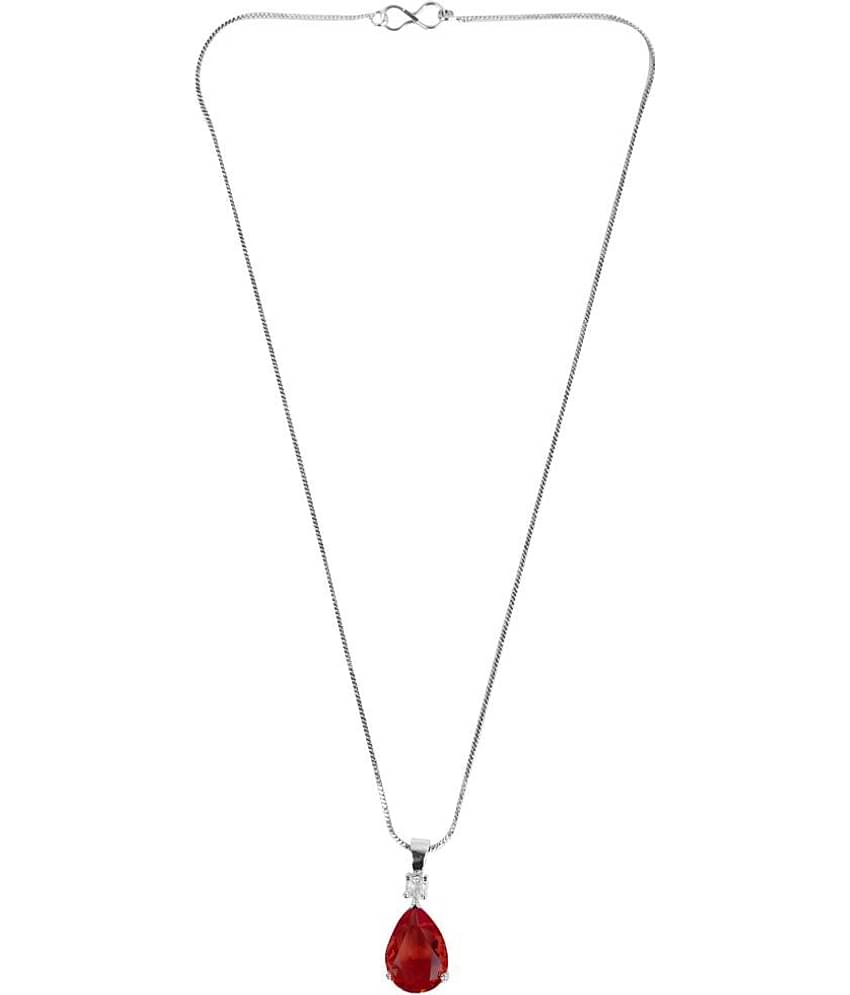 PUJVI Red Pendant ( Pack of 1 )