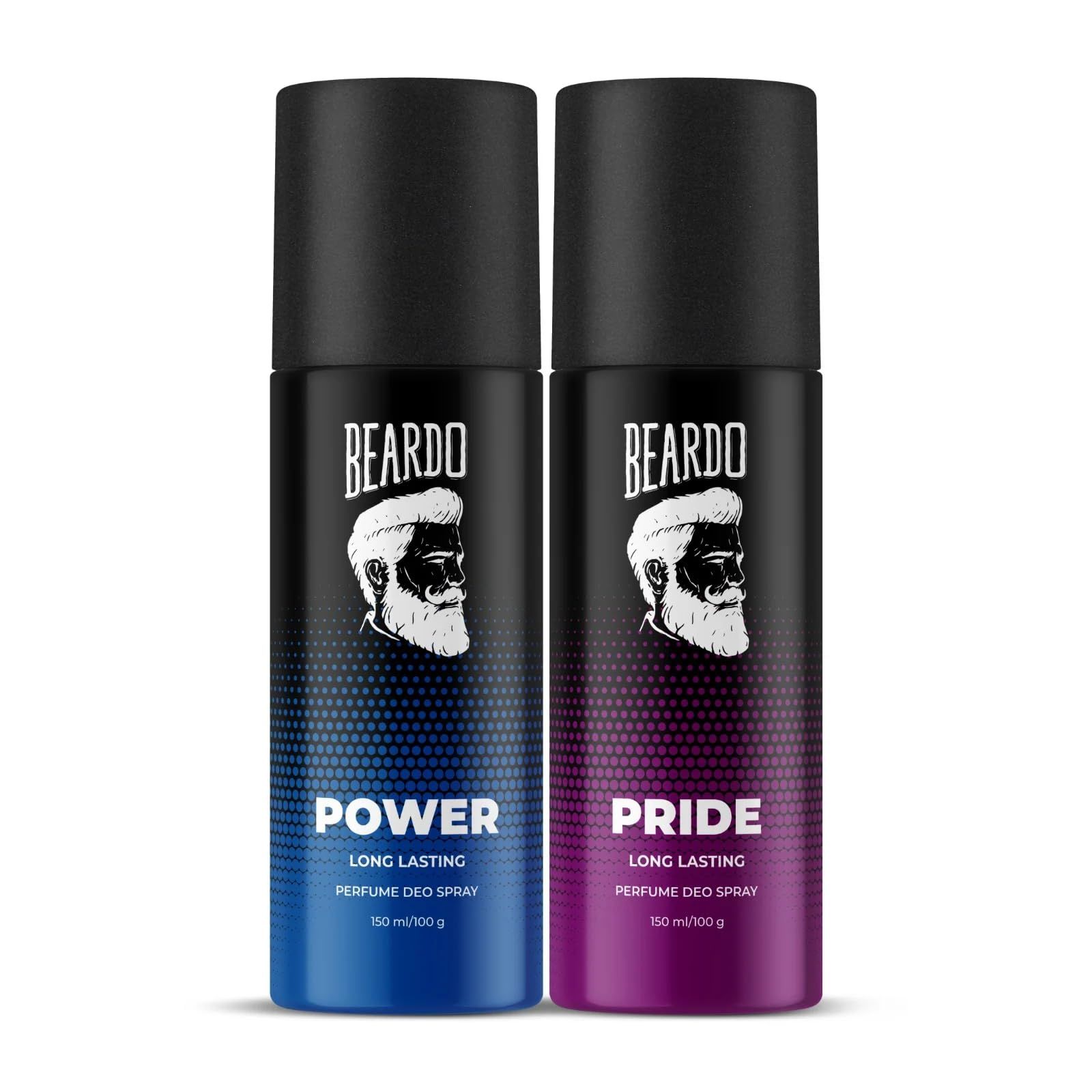 Beardo Power & Pride Perfume Body Spray 150ml x 2 (Set of 2) Get compliments with Long lasting Fougere, Aromatic Deodorant | Gift For Brother | Gift For Friends Beardo Power & Pride Perfume Body Spray 150ml x 2 (Set of 2) Get compliments with Long lastin