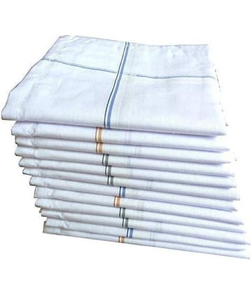 Men and Boys 100% Cotton Handkerchief Set of 12 PCs_size: 44×44 cm