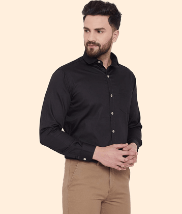 YUG ART - White Cotton Regular Fit Men's Formal Shirt ( Pack of 1 )