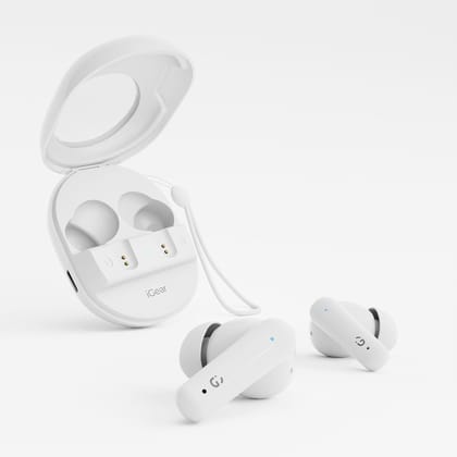 iGear Astro iG-1029 Wireless Earbuds Stylish HiFi Audio with 40-Hour Playtime- White