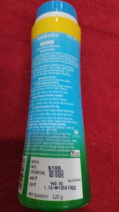 MEDIMIX ICE COOL TALC 125GM