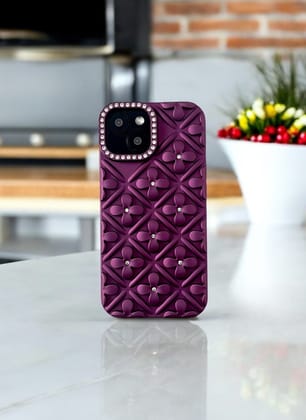 Plum Purple Blossom 3D Case for iPhone 13