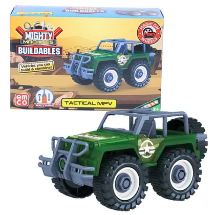 Mighty Machines Buildables - Tactical MPV Build, Combine Vehicle For Kids 3 Years and Above