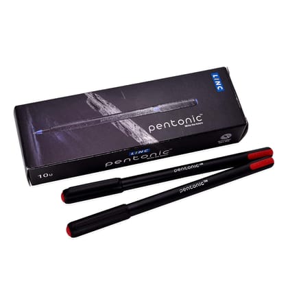 Pentonic 0.7 mm Ball Red Point Pen Box Pack 10