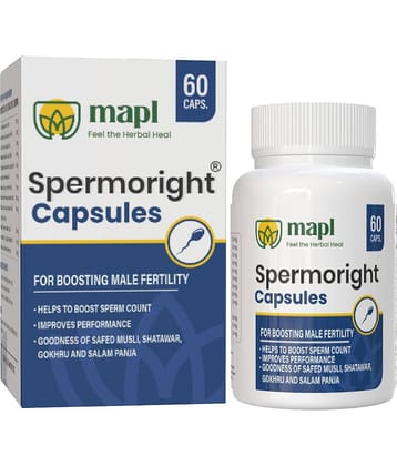 Mapl Spermoright Capsule Sperm Booster For Mens 60 No.s